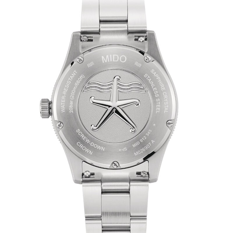 Pre-owned Mido Ocean Star 39mm Grey Gradient Steel Men's Watch M026.907.11.061.00