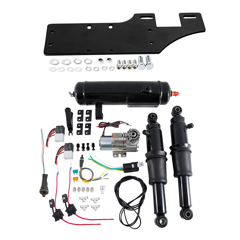 Rear Air Ride Suspension Air Tank Fit For Harley Road King Street Glide 94-2024