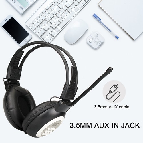 Retekess TR101 FM Radio Headphones, Headset for Mowing, Digital Wireless Radio