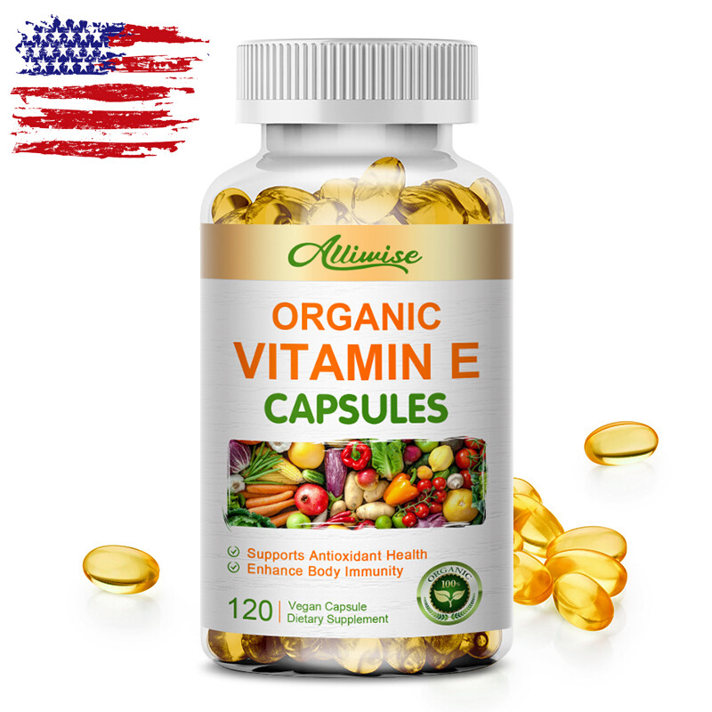 120 Softgels | Vit E Capsules For Hair Skin Nail Face Health