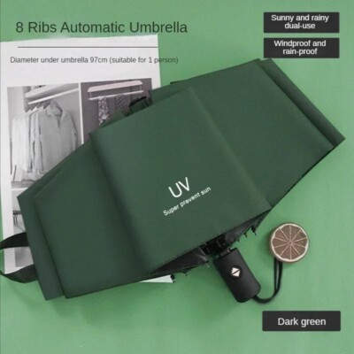Mini Folding Automatic Umbrella Anti UV Rain Sun Umbrella Fashion Portable Wind