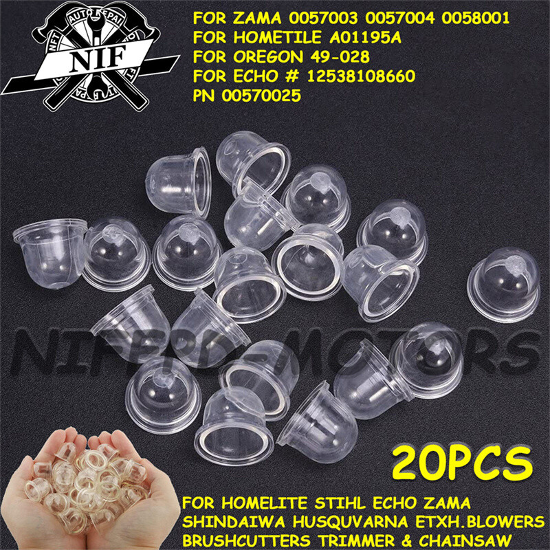 20PCS For Homelite Echo Stihl Ryobi Poulan Zama Primer Bulb Pump Gas Fuel