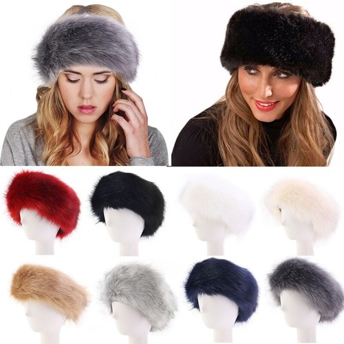 Heim-Made Faux Fur Winter Headband Brown w Black NWOT Russian Style Amazon.com: Hima 100% Mink Full Fur 24 main image 4