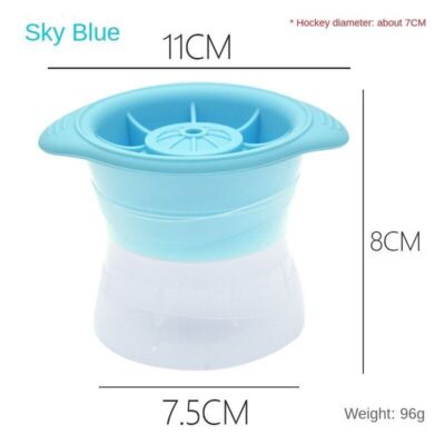4x Ice Ball Maker Mold - Silicone Lid Large Round 2.5in Sphere Cube for Whiskey