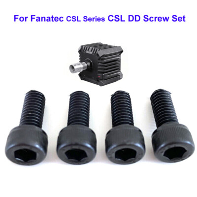 Wheelbase Black Mounting Screw Set For Fanatec CSL DD to Rig Sim Racing