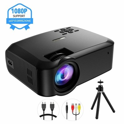 3200 Lumen LED HD 1080P Projektor Mini 3D Beamer Heimkino HDMI,VGA,USB,AV,TV