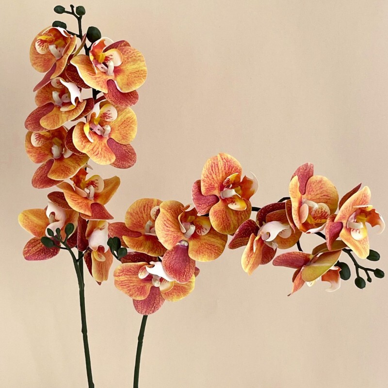8Heads Phalaenopsis Home Decor Artificial Butterfly Orchid Fake Silk