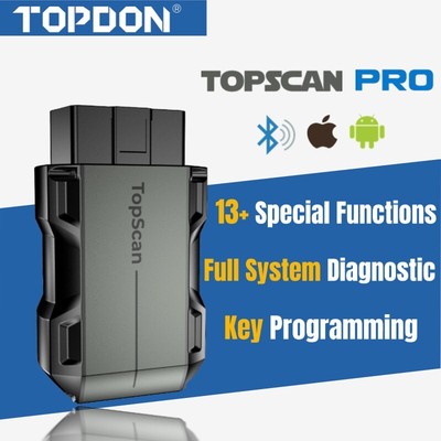 2024 TOPDON Topscan Pro Scanner Car Diagnostic Tool Active Test IMMO Functions