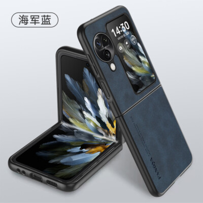 For Oppo Find N3 Flip, Luxury Business Retro Leather Soft Magnet Case Cover