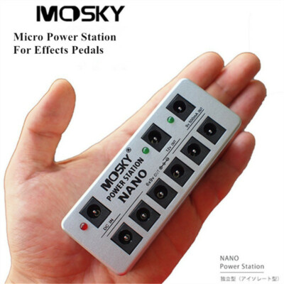 Mini Power Supply NANO Power Station For Guitar Effects Pedal 8 isolated outputs