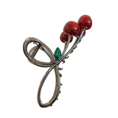 Fruit Hair Claw Large Ponytail Catch Elegant Barrettes Strong Hold Hairpin