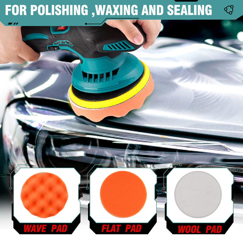 Cordless Car Buffer Polisher, 24W Portable Polishing Machine Kit for Car