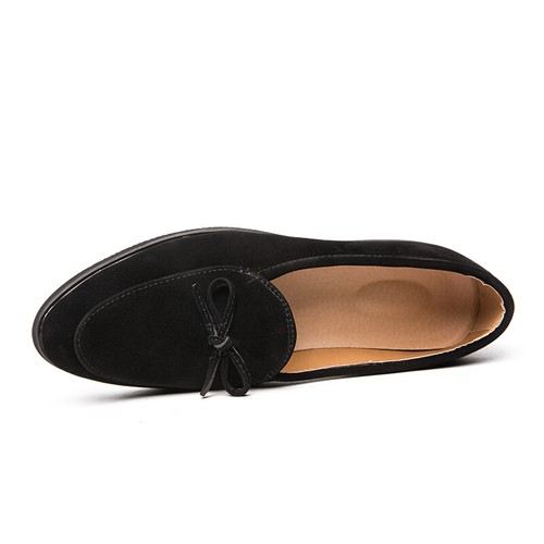 Details about / Mens Bowknot Party Pointy Toe Flats Moccasins Casual Suede Leather Slip on Shoes