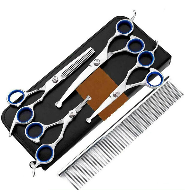 Pet Professional Dog Grooming Clippers Kit For Dog Cat Hair Trimmer Scissors Set