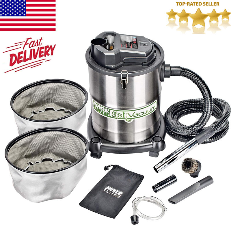 10 Amp 4 Gallon All-In-One Ash and Shop Vacuum/Blower with 1