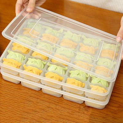 Fresh-Box Knödel Gemüse Halter Stapelbar Mikrowelle Kühlschrank Organizer