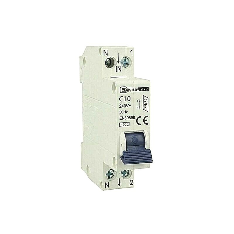 Interruttore Magnetotermico 1 Posto C10 10Amp 1M 1 Modulo Stotz SD-SN32-C10 uni