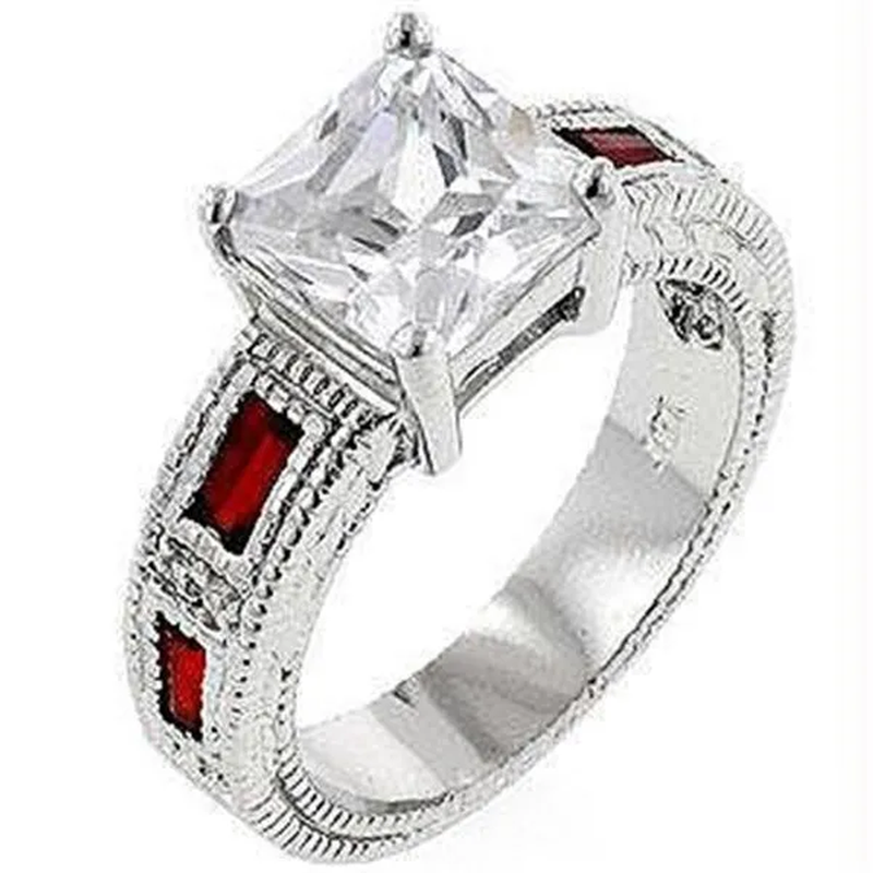 Prima Donna Ruby CZ Ring, <B>Size :</B> 09