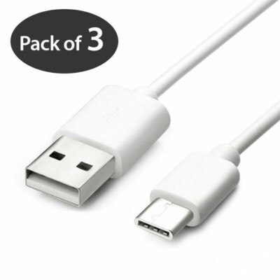 3 Pack USB-C to USB-A Cable Fast Charge Type C Charging Cord Rapid Sync Charger