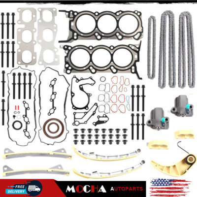 Engine Head Gasket Bolt Timing Chain Kit Fit for 3.3L Kia Hyundai 2012-2017 new
