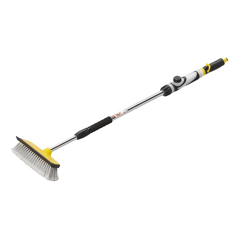 Waschbürste mit Abstreifer und Seifenspender und Teleskopstiel 92 - 150 cm