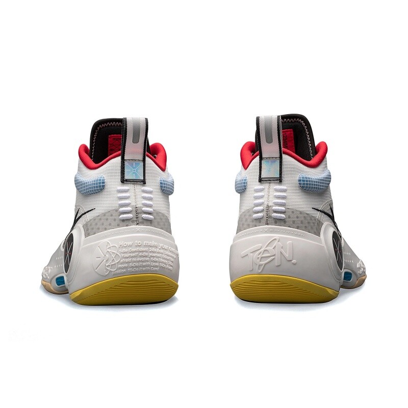 Pre-owned Li-ning Wade's Way Of Wade 10- Test R1 Men's Mid Top Basketball Shoes Abas115-6 In White