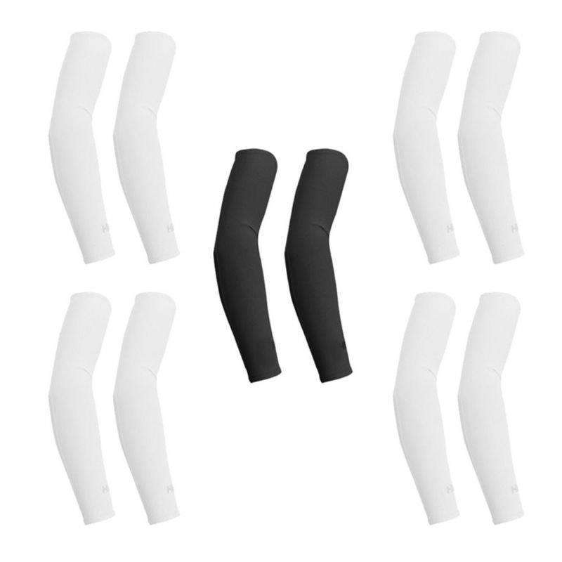 5 Pairs Cooling Arm Sleeves Cover UV Sun Protection Sports
