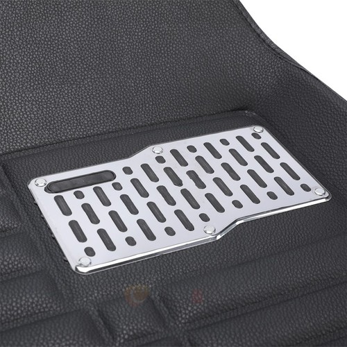 5x Car Floor Mats Front & Rear All Weather Interior Mat Carpet PU Leather Black 15