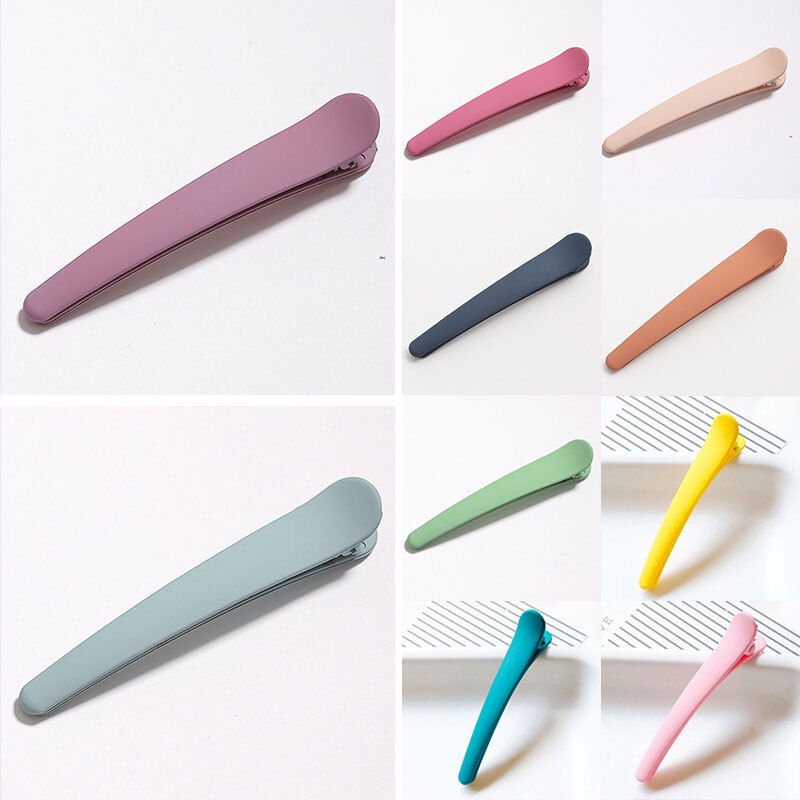 Candy Color Hair Clip Resin Matte Hairpins Barrettes Bangs Clip