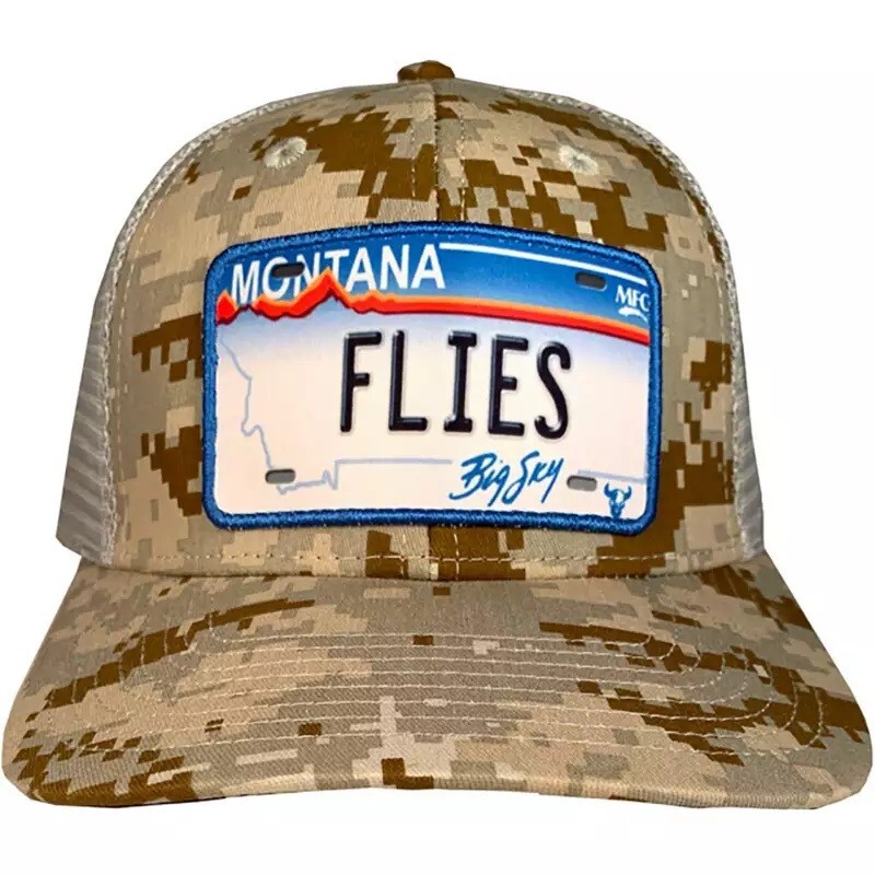 

Кепка/кепка дальнобойщика Montana MFC Flies Fly Fishing — цифровой камуфляж — номерной знак, Digital camo