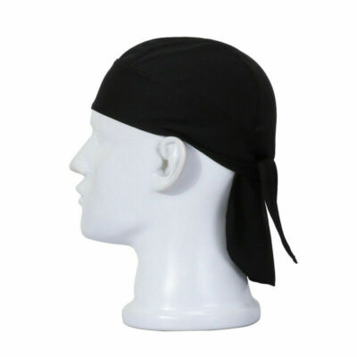 Cooling Motorcycle Wrap Biker Du Do Black Bandana Doo Rag Head Skull Cap Durag