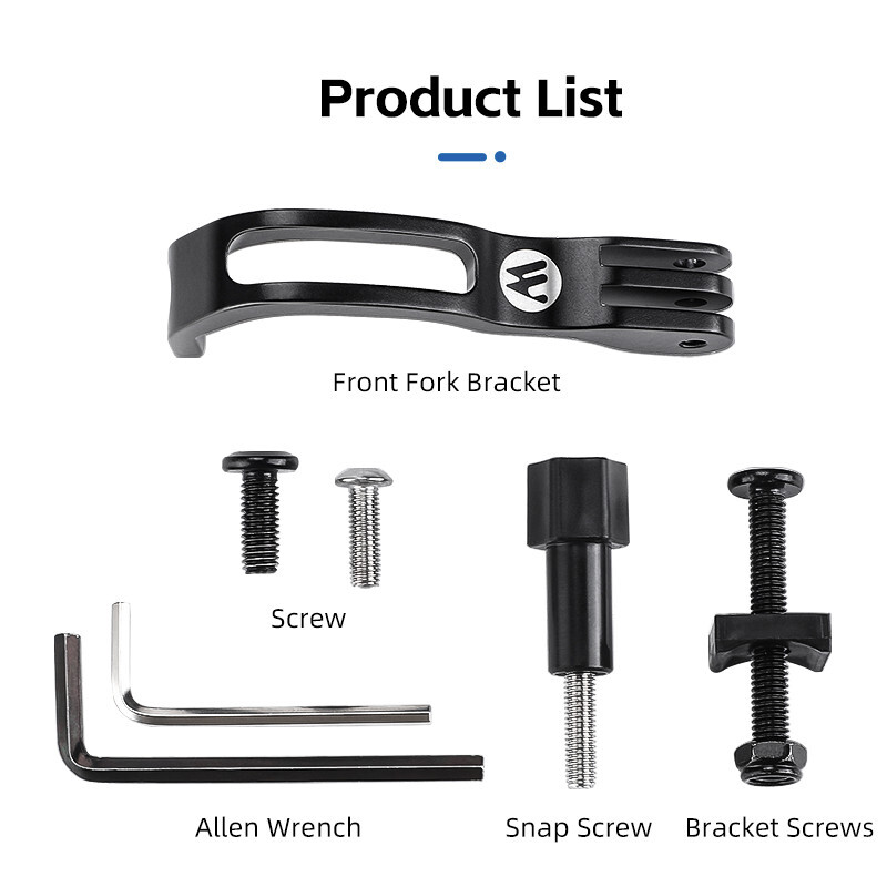 WEST BIKING Aluminum Bicycle Front Fork Light Holder Camera Mount Bracket Stand