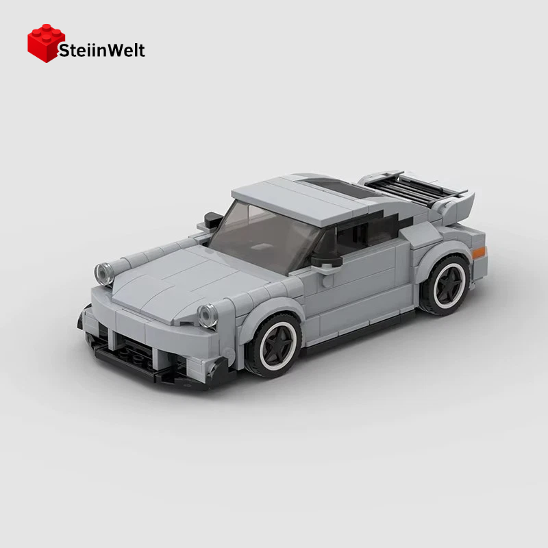 MOC German Sportwagen Klemmbausteine Modell Bausatz Grau de fast good