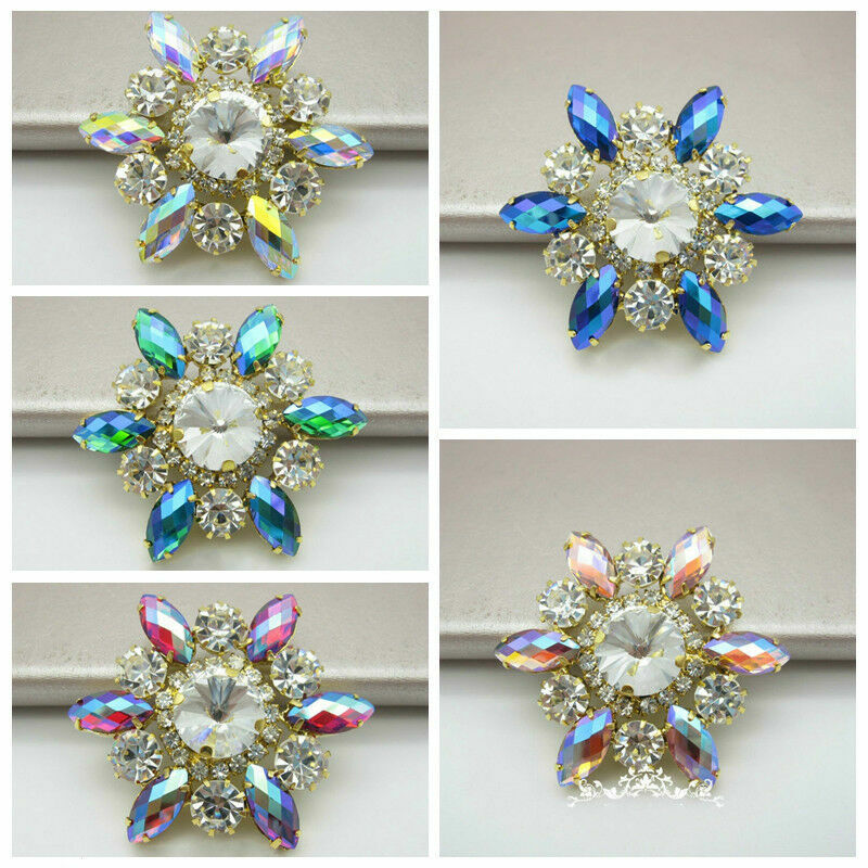 5CM Rhinestone Crystal Charms High Heels Boot Decor Shoes Corsage DIY Accessory