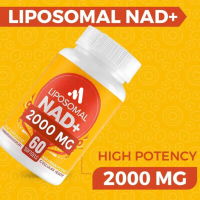 Liposomal NAD 2000mg Supplement 60 Capsules Softgels
