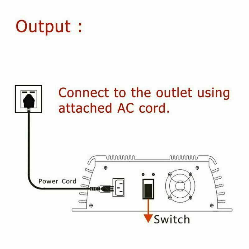NEW 1400W Solar Grid Tie Micro Inverter Pure Sine Wave MPPT DC16-28V to AC110V