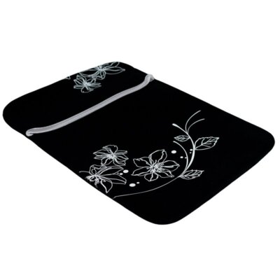 UNYKA - Funda neopreno portátil o tablet hasta 13.3" Reversible negro verde rosa