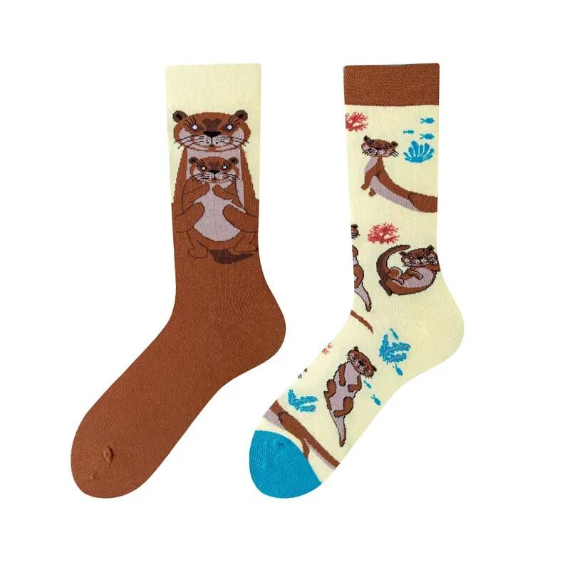 Funny Otter - Fashion Odd Socks Colorful Funny UK Size 5-10