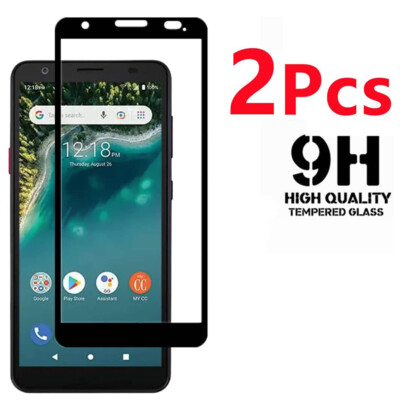 2PCS Tempered Glass Film Screen Protector For ZTE Consumer Cellular Avid 589