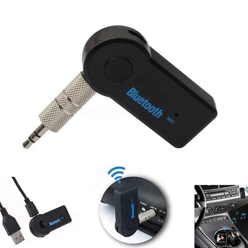 Wireless Bluetooth Receiver 3.5mm AUX Audio Stereo Music Home Car Adapter TO