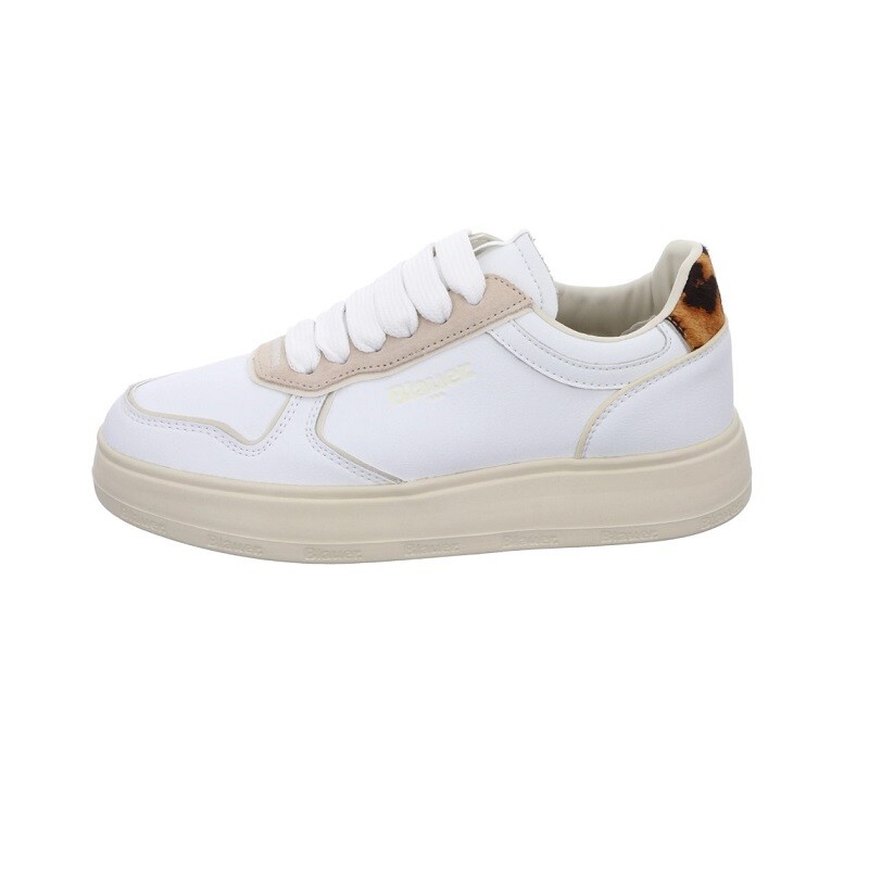 

Женская обувь Blauer Sneakers Leather Alma Leo Leopard, Белый