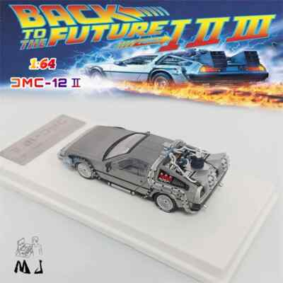 MJ Model x LMLF 1:64 DeLorean Time Machine Back To The Future Diecast Model Car