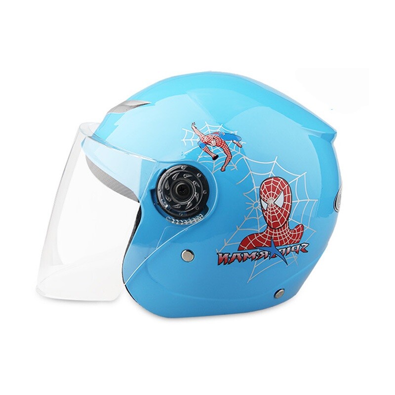  Motorcycle  Kids Helmet Spiderman Kitty  Cat  Helmets safety 
