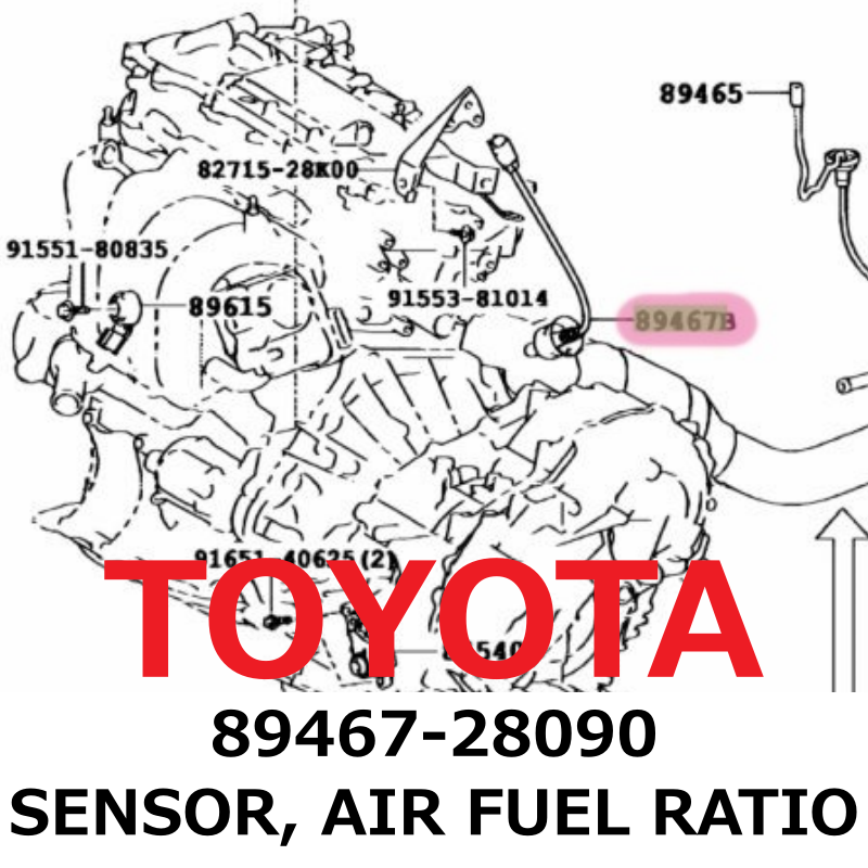 NEW】Toyota Genuine Auris Noah Prius Voxy SENSOR, AIR FUEL