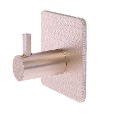 Self Adhesive Black Robe Hook Wall Hook Towel Hook For Bathroom Aluminum Alloy C