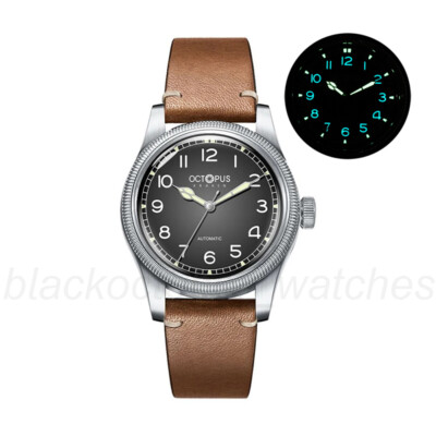 OCTOPUS KRAKEN Classic Aviator Pilot NH35 Automatic 100m Watch BGW9 C3 40mm 316L