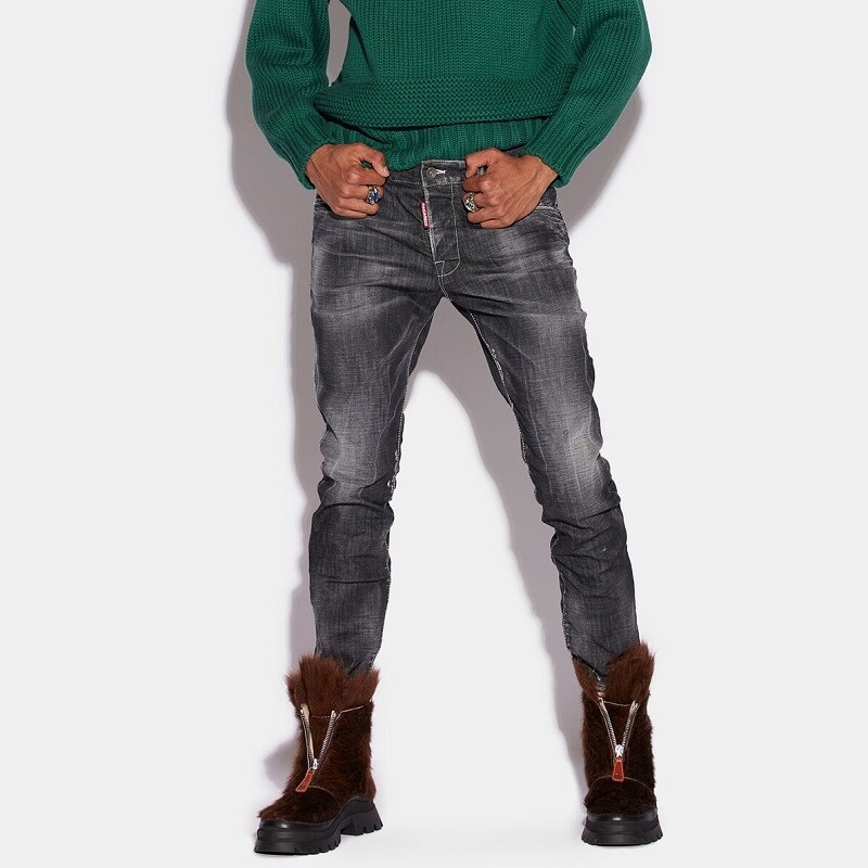 

Мужские джинсы Dsquared2 Skater S71LB1088 Брюки D2 черные, Черный