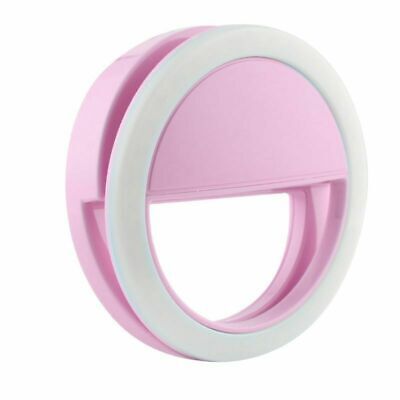 Selfie Portable LED Ring Light Flash For iPhone Mobile Device Universal USA