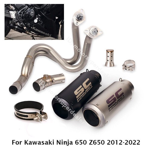 For Kawasaki Ninja 650 Z650 2012-2022 Full System Exhaust Ti