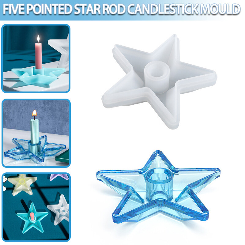 Silicone Mould Candlestick Epoxy Resin Casting D